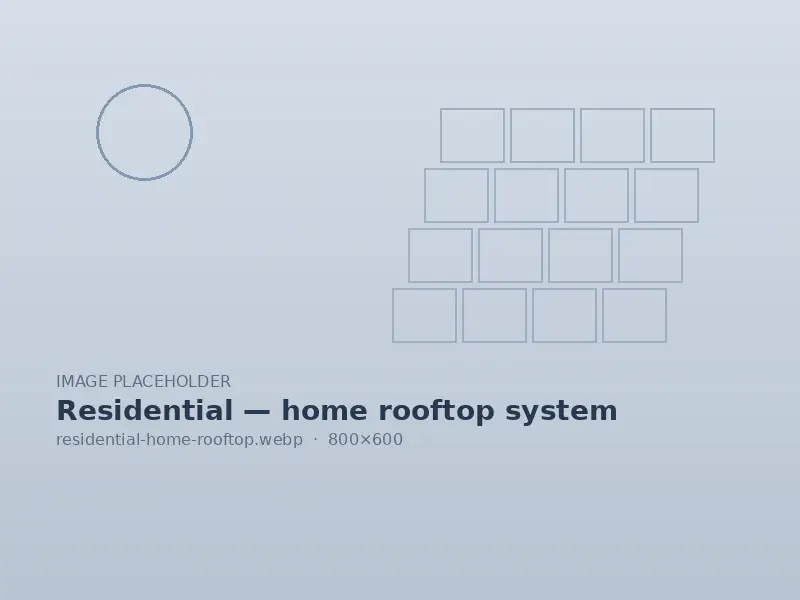 Rooftop solar system installed on a house in Uttar Pradesh